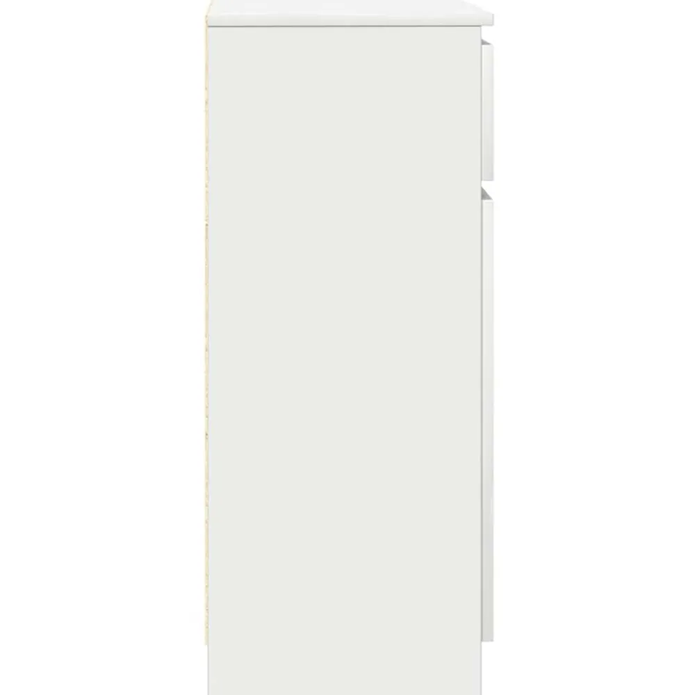 vidaXL Aparador con cajón 71x35x84 cm madera de ingeniería Blanco Online