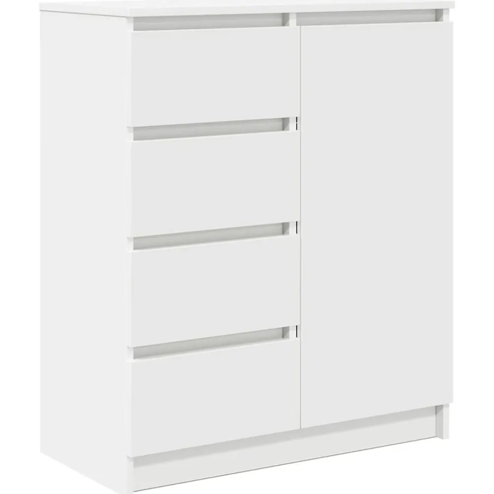 vidaXL Aparador con cajones 71x35x84 cm madera de ingeniería Blanco Hot
