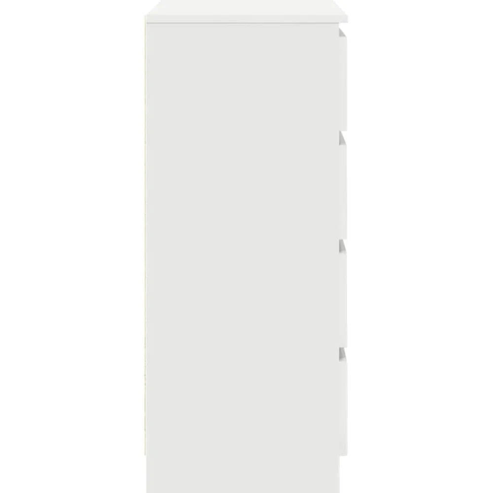 vidaXL Aparador con cajones 71x35x84 cm madera de ingeniería Blanco Hot