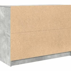 vidaXL Aparador con cajones gris hormigón 100,5x35x76 cm Gris hormigón Hot