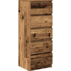 vidaXL Aparador con cajones madera vieja 37,5x35x99 cm Madera antigua Best