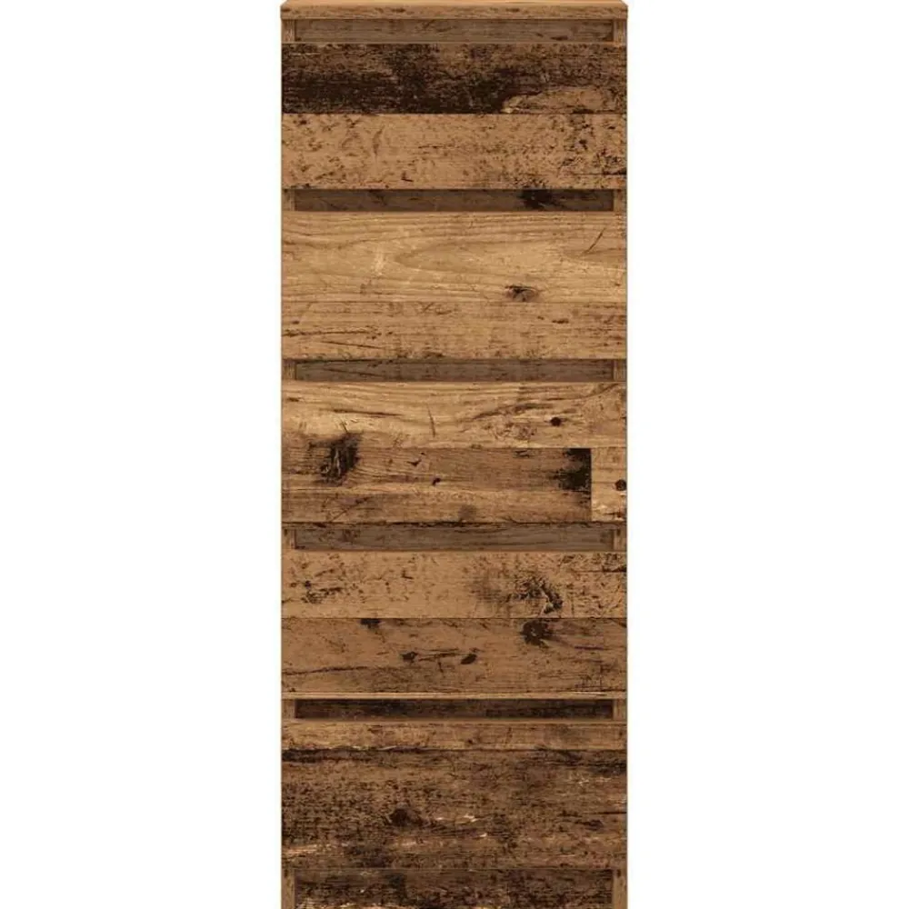 vidaXL Aparador con cajones madera vieja 37,5x35x99 cm Madera antigua Best