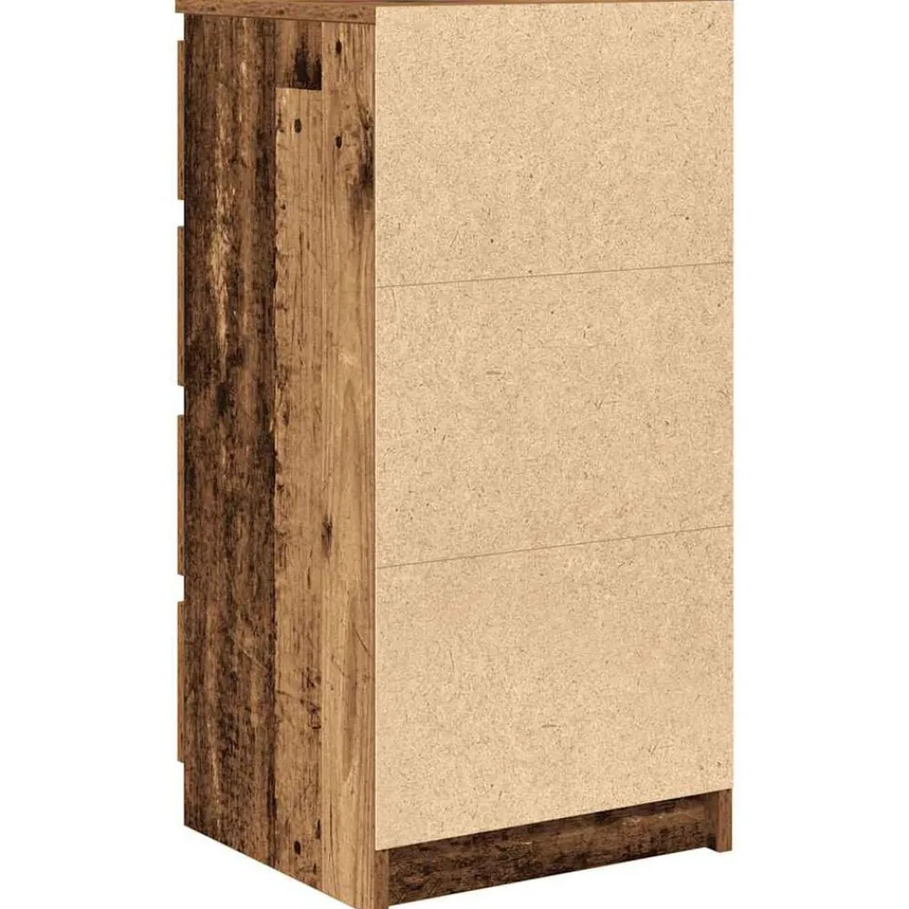 vidaXL Aparador con cajones madera vieja 37,5x35x99 cm Madera antigua Best