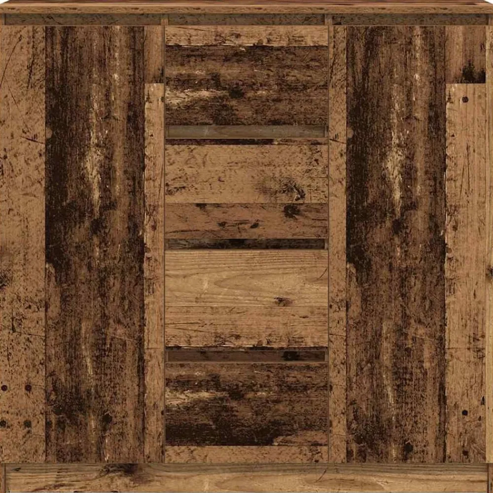 vidaXL Aparador con cajones madera vieja 100,5x35x98,5 cm Madera antigua Hot
