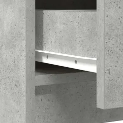 vidaXL Armarios Y Almacenamiento-Aparador con cajones gris hormigón 71x35x84cm madera ingeniería