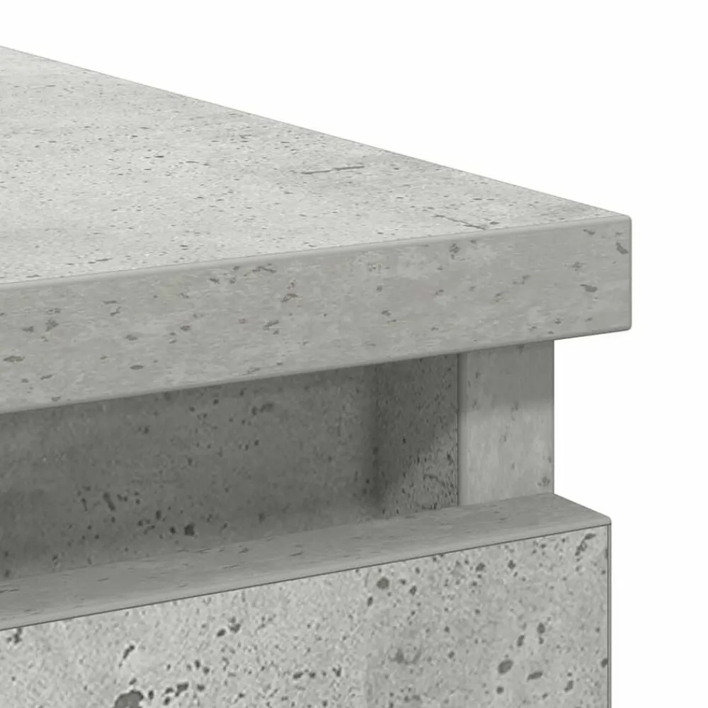 vidaXL Armarios Y Almacenamiento-Aparador con cajones gris hormigón 71x35x84cm madera ingeniería