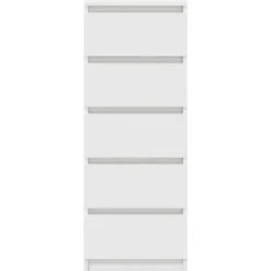 vidaXL Aparador con cajones 37,5x35x99 cm madera de ingeniería Blanco Hot