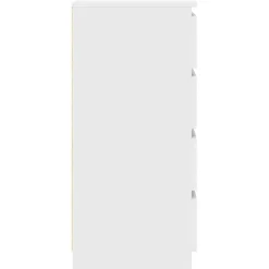 vidaXL Aparador con cajones 37,5x35x99 cm madera de ingeniería Blanco Hot