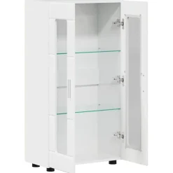 vidaXL Aparador con estante FLORIN 55,5 x 29 x 103 cm brillante Outlet