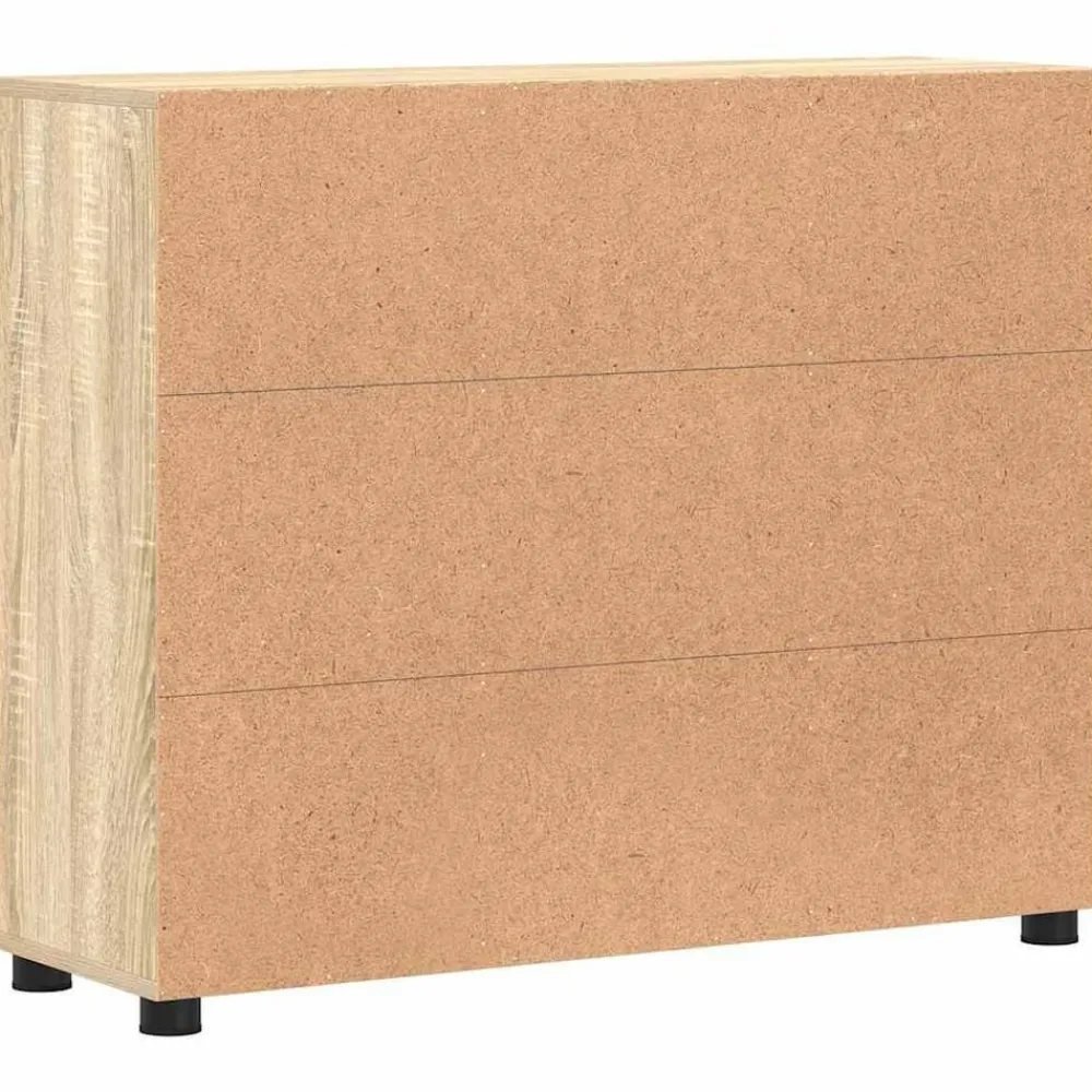 vidaXL Aparador con estante FLORIN 88,5 x 30,5 x 73 cm Roble Sonoma Discount