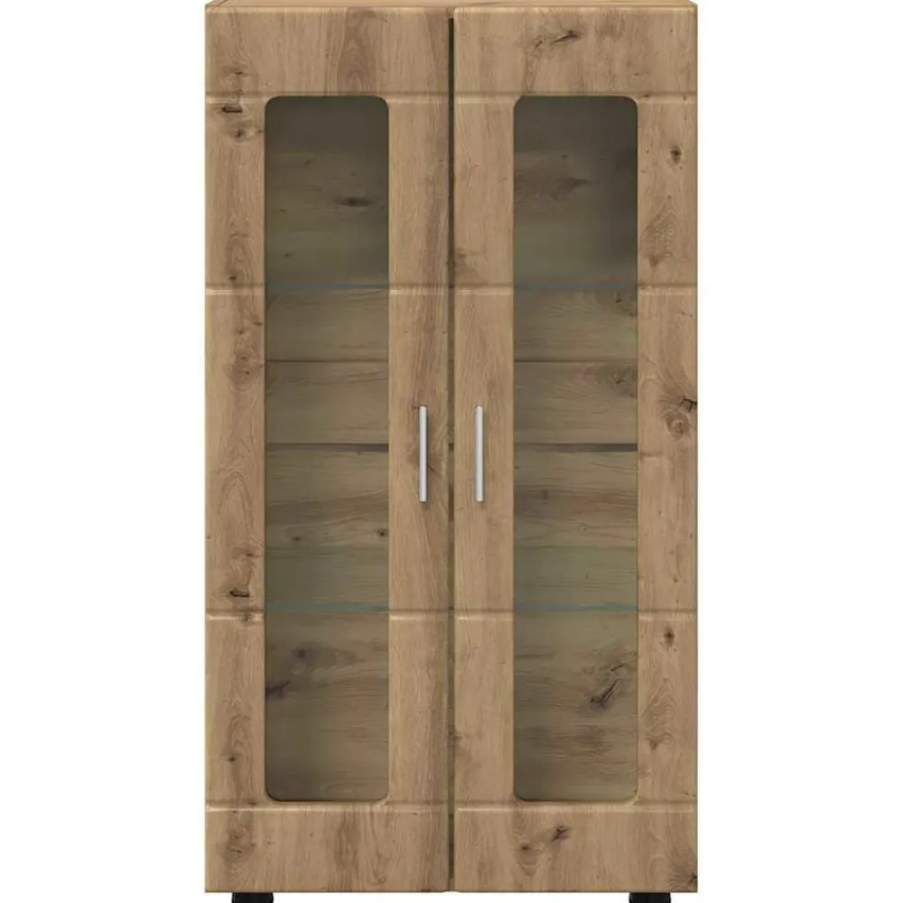 vidaXL Conjuntos De Muebles-Aparador con estante FLORIN Roble artesanal 55,5 x 29 x 103 cm