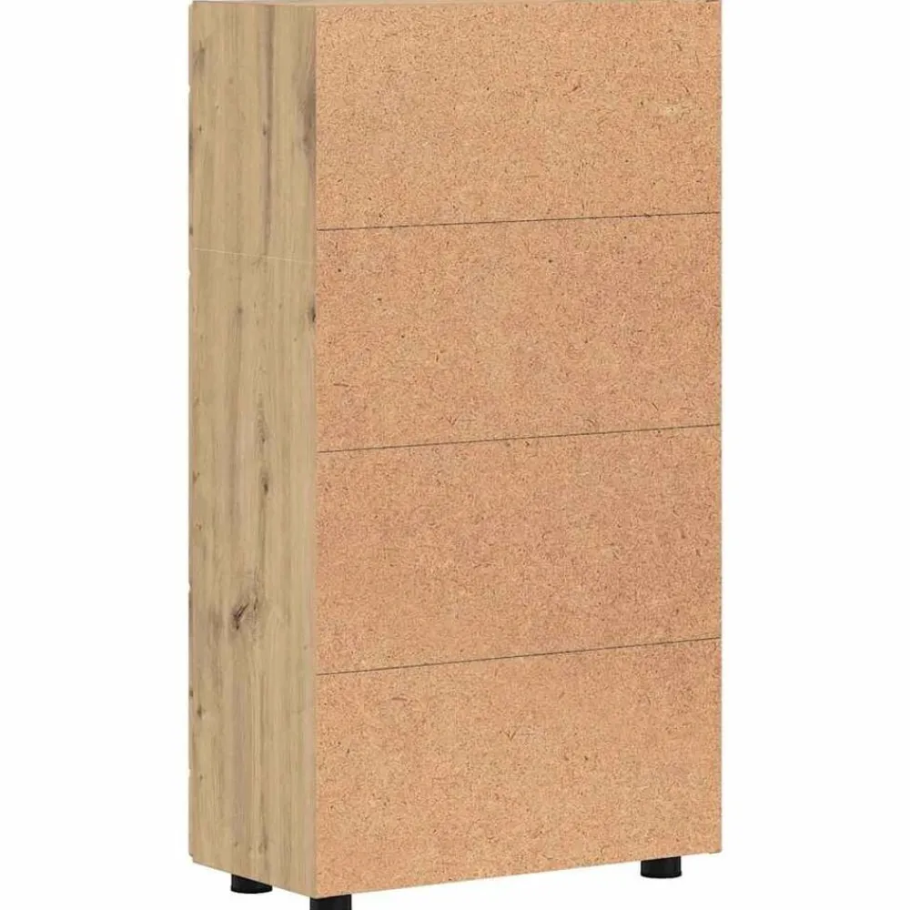 vidaXL Conjuntos De Muebles-Aparador con estante FLORIN Roble artesanal 55,5 x 29 x 103 cm