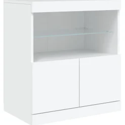 vidaXL Armarios Y Almacenamiento-Aparador con luces LED 60x37x67 cm