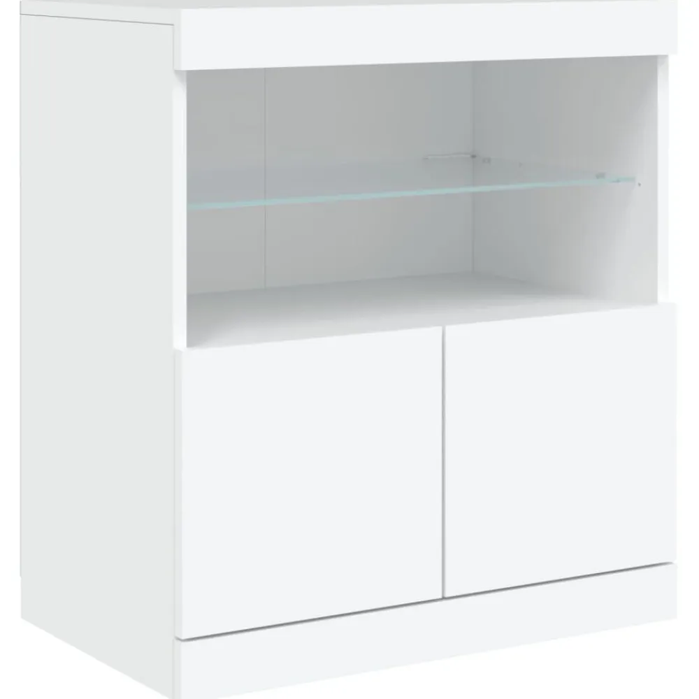 vidaXL Armarios Y Almacenamiento-Aparador con luces LED 60x37x67 cm