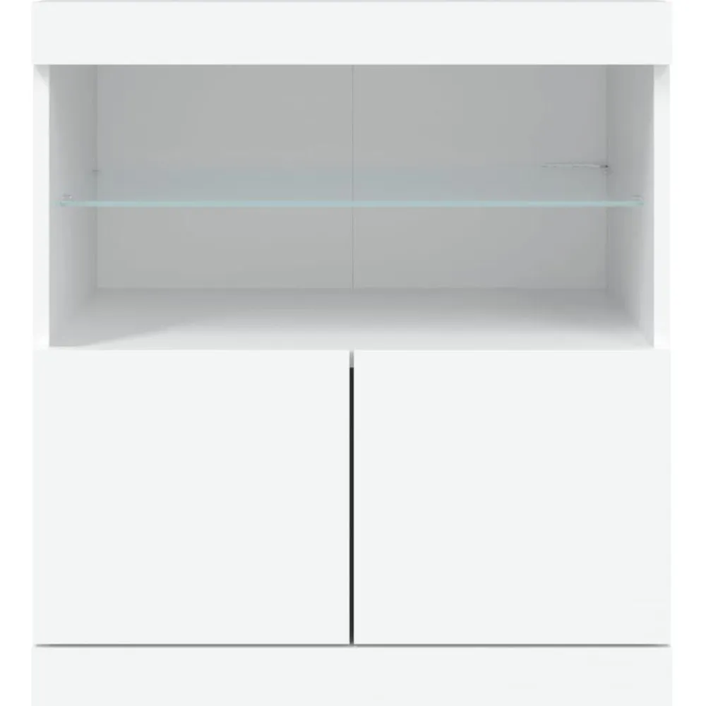 vidaXL Armarios Y Almacenamiento-Aparador con luces LED 60x37x67 cm
