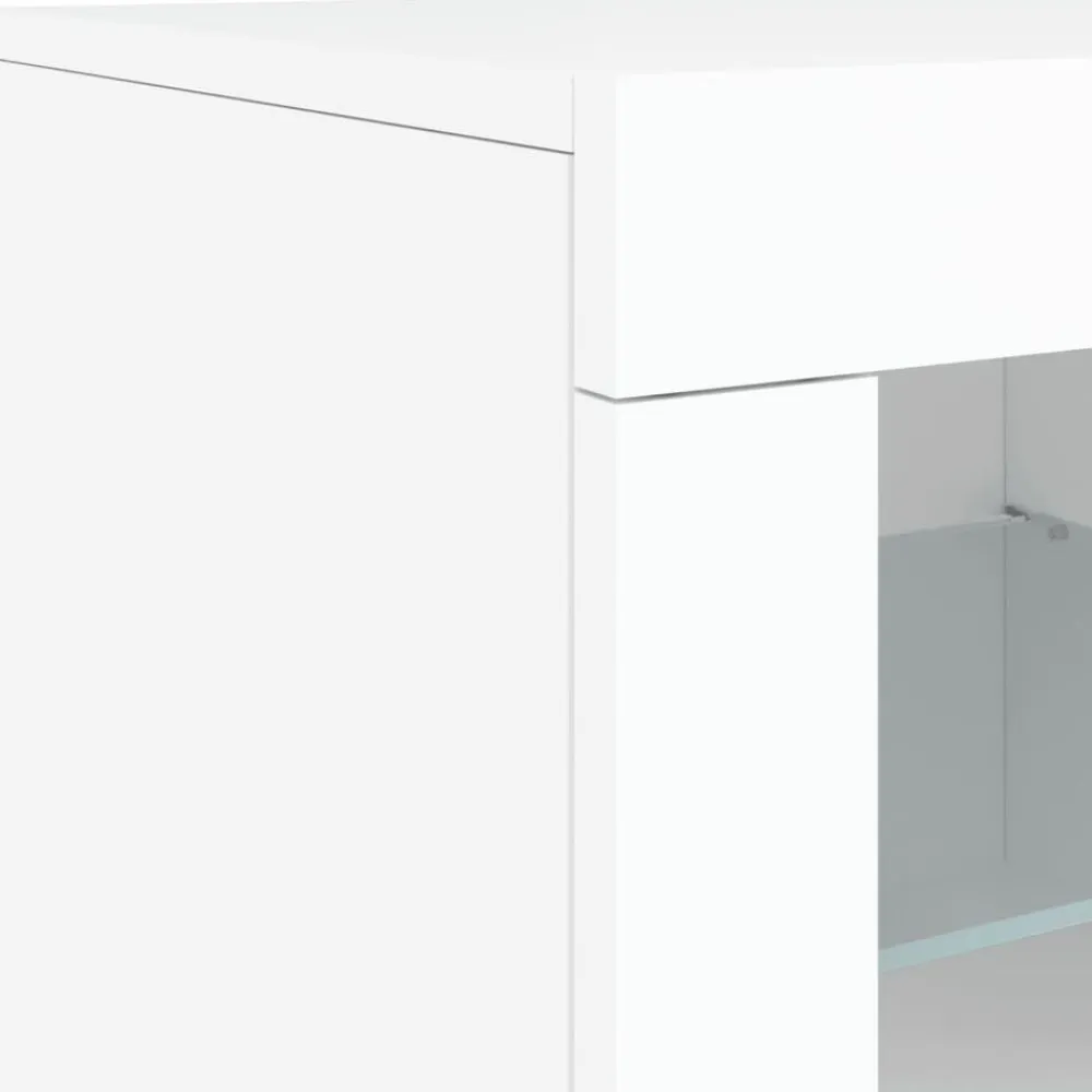 vidaXL Armarios Y Almacenamiento-Aparador con luces LED 283x37x67 cm
