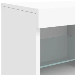 vidaXL Armarios Y Almacenamiento-Aparador con luces LED 283x37x67 cm