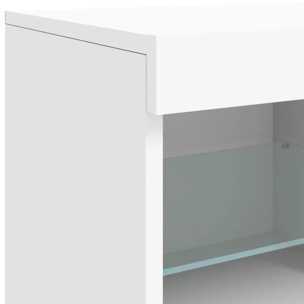 vidaXL Armarios Y Almacenamiento-Aparador con luces LED 283x37x67 cm