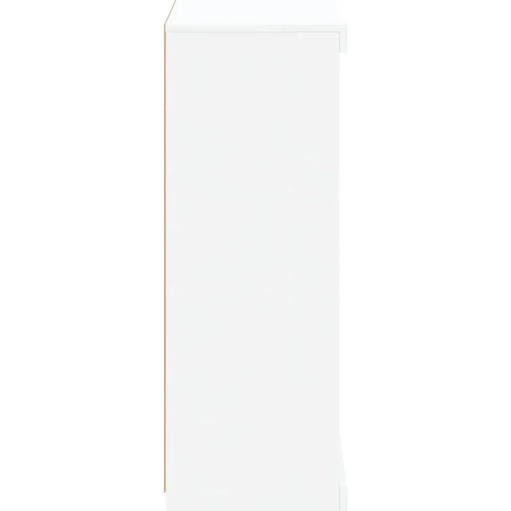 vidaXL Aparador con luces LED 60,5x37x100 cm Blanco Hot