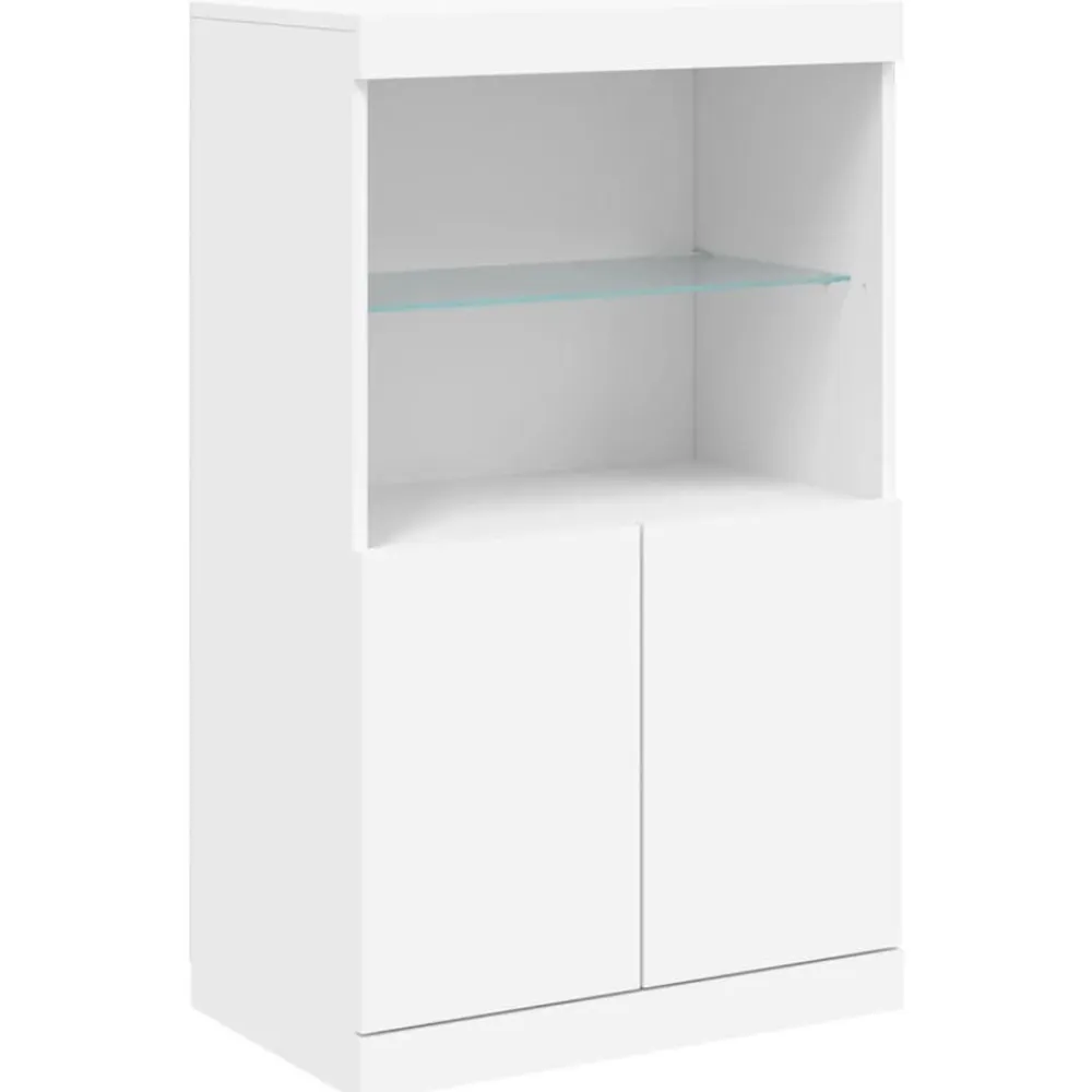 vidaXL Armarios Y Almacenamiento-Aparador con luces LED 181,5x37x100 cm