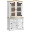 vidaXL Aparador Corona 100 x 48,5 x 179 cm Madera de pino macizo Discount