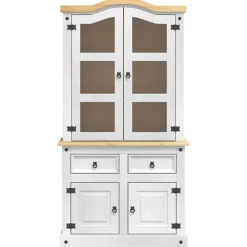 vidaXL Aparador Corona 100 x 48,5 x 179 cm Madera de pino macizo Discount