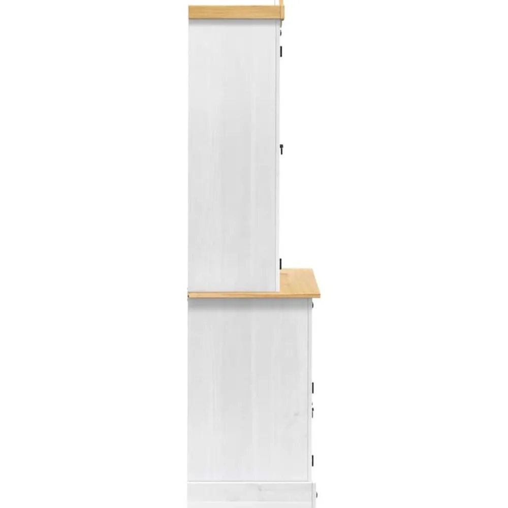 vidaXL Aparador Corona 100 x 48,5 x 179 cm Madera de pino macizo Discount