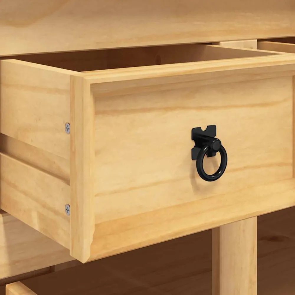 vidaXL Armarios Y Almacenamiento-Aparador Corona madera maciza pino mexicano 112x43x196 cm