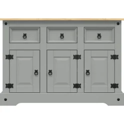 vidaXL Armarios Y Almacenamiento-Aparador Corona madera maciza pino mexicano 112x43x78 cm