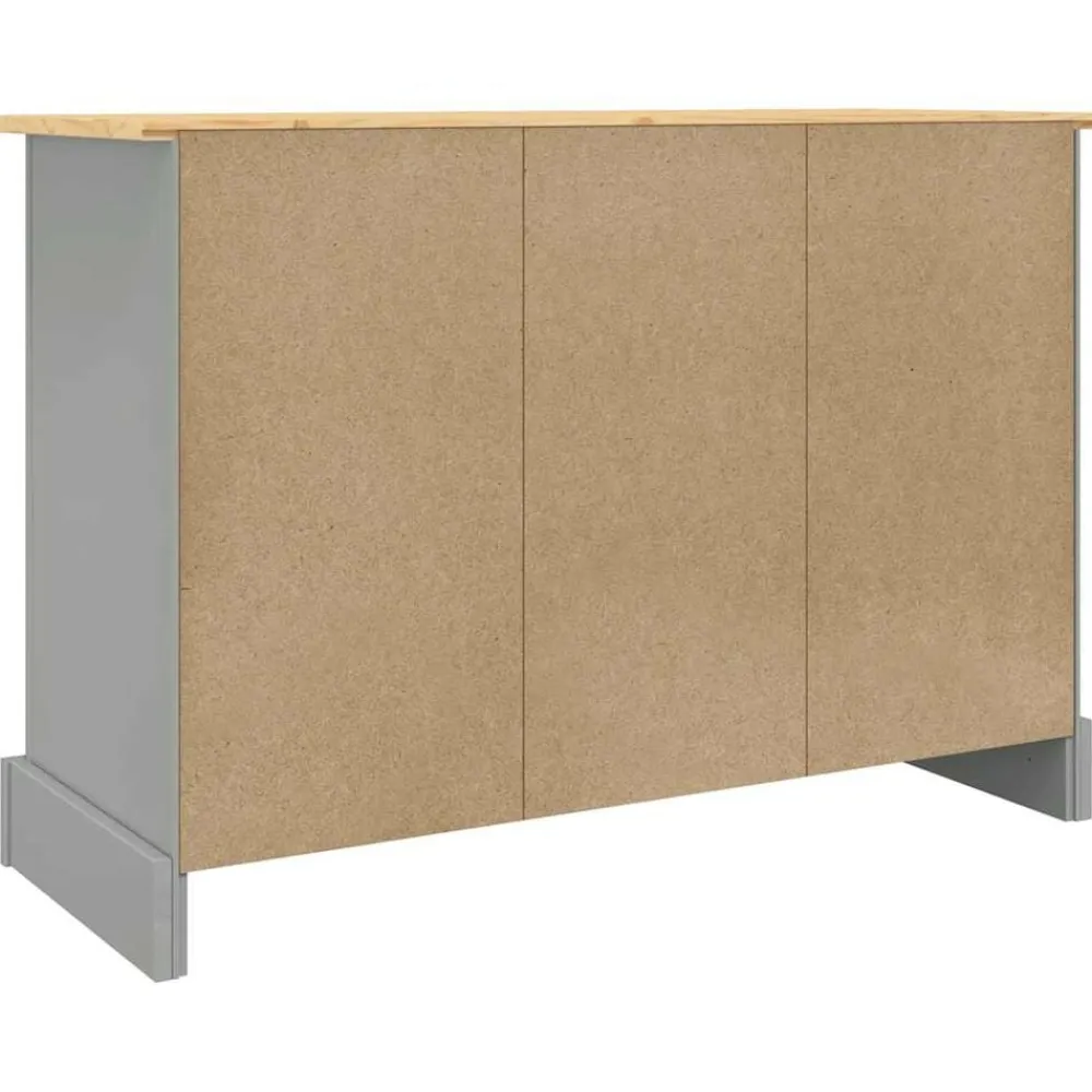 vidaXL Armarios Y Almacenamiento-Aparador Corona madera maciza pino mexicano 112x43x78 cm
