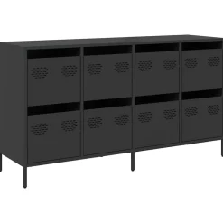 vidaXL Armarios Y Almacenamiento-Aparador de acero laminado en frío 135x39x73,5 cm