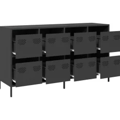 vidaXL Armarios Y Almacenamiento-Aparador de acero laminado en frío 135x39x73,5 cm