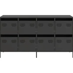 vidaXL Armarios Y Almacenamiento-Aparador de acero laminado en frío 135x39x73,5 cm