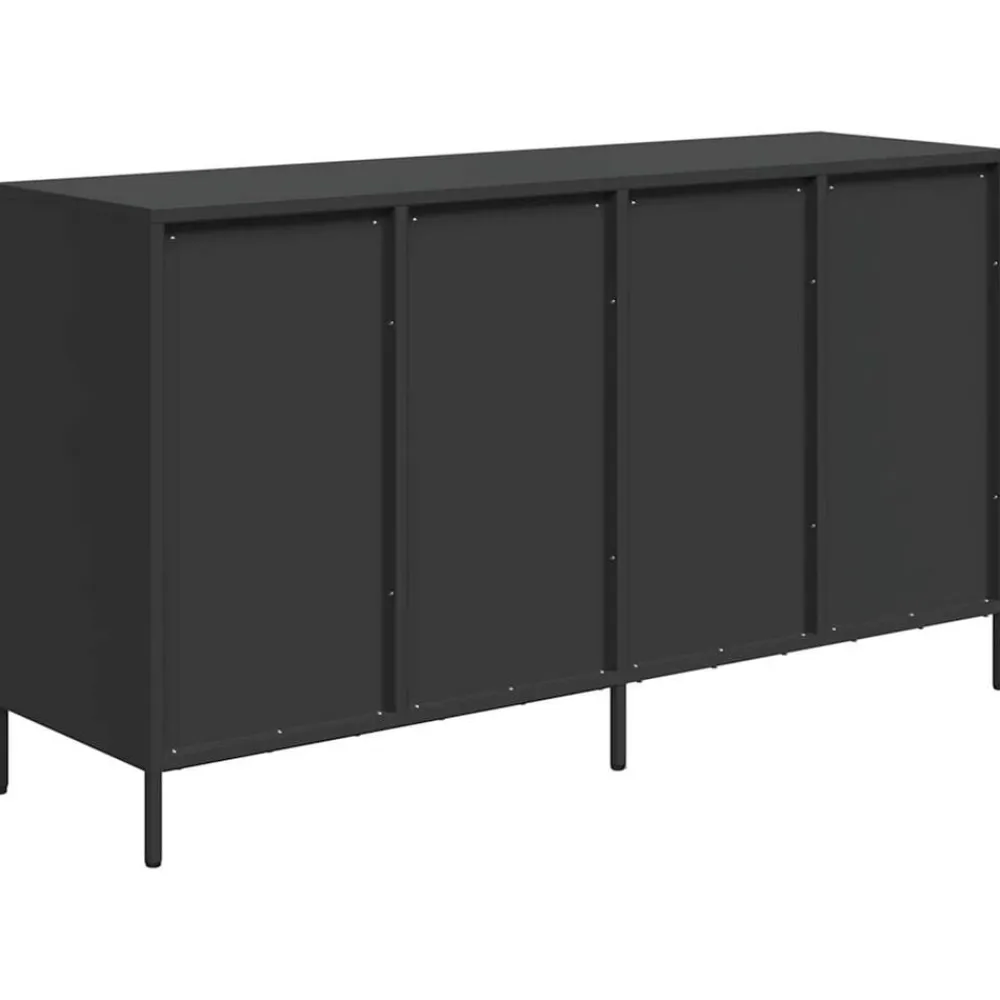 vidaXL Armarios Y Almacenamiento-Aparador de acero laminado en frío 135x39x73,5 cm