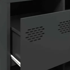 vidaXL Armarios Y Almacenamiento-Aparador de acero laminado en frío 135x39x73,5 cm