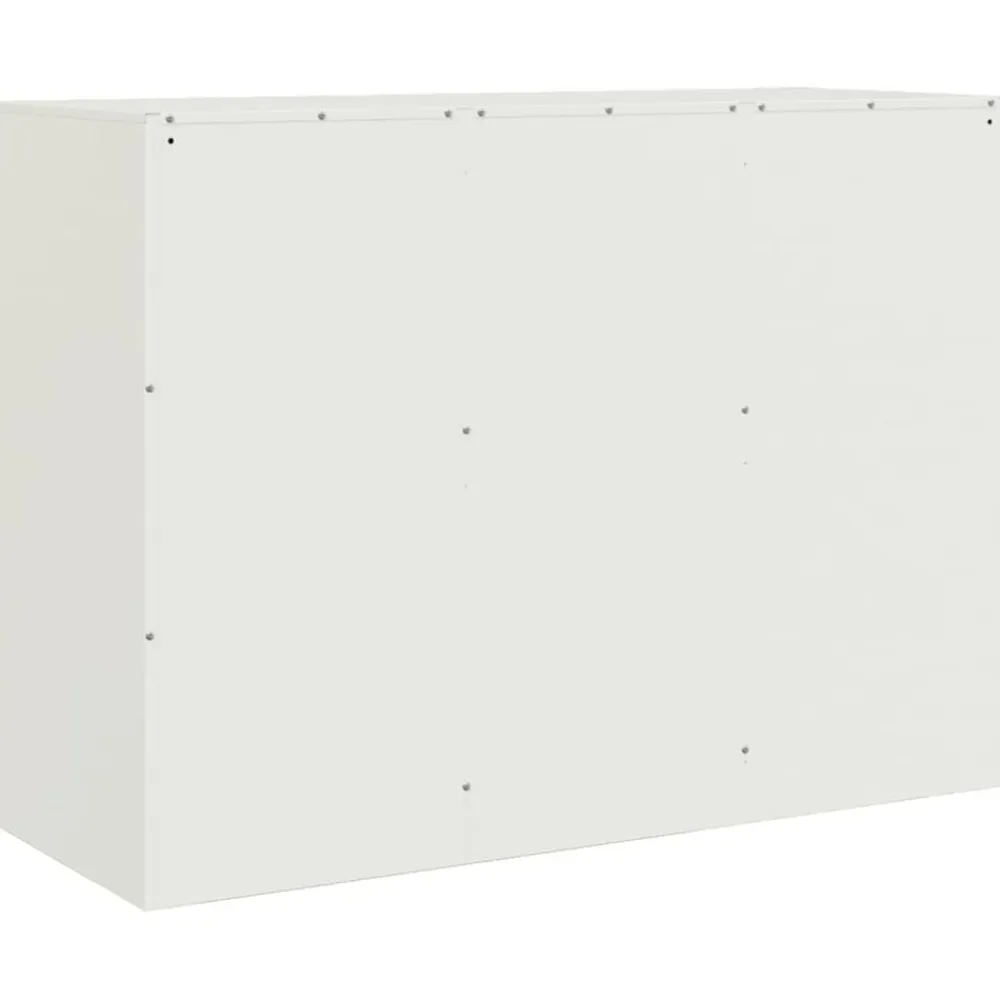vidaXL Armarios Y Almacenamiento-Aparador de acero 99x39x73 cm