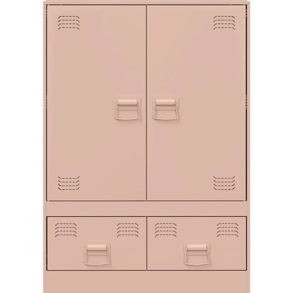 vidaXL Armarios Y Almacenamiento-Aparador de acero 67x39x95 cm