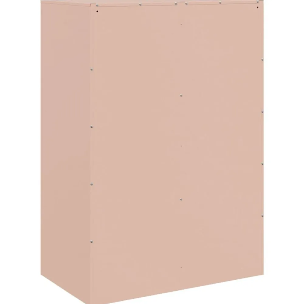 vidaXL Armarios Y Almacenamiento-Aparador de acero 67x39x95 cm