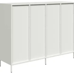 vidaXL Armarios Y Almacenamiento-Aparador de acero laminado en frío 135x39x103,5 cm