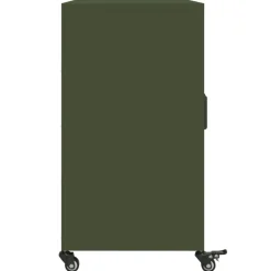 vidaXL Aparador de acero oliva 100,5x39x72 cm Verde Online