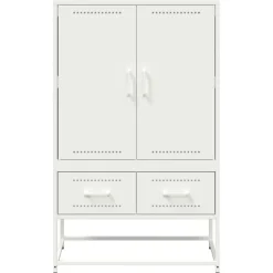 vidaXL Armarios Y Almacenamiento-Aparador de acero 68x39x111,5 cm