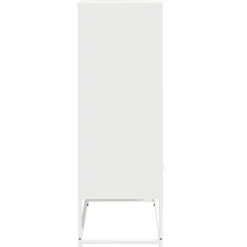 vidaXL Armarios Y Almacenamiento-Aparador de acero 68x39x111,5 cm