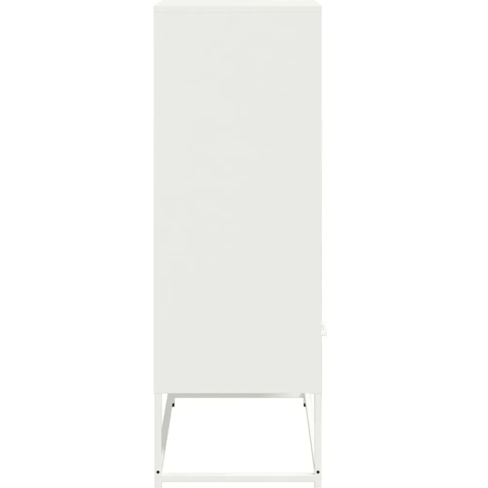 vidaXL Armarios Y Almacenamiento-Aparador de acero 68x39x111,5 cm