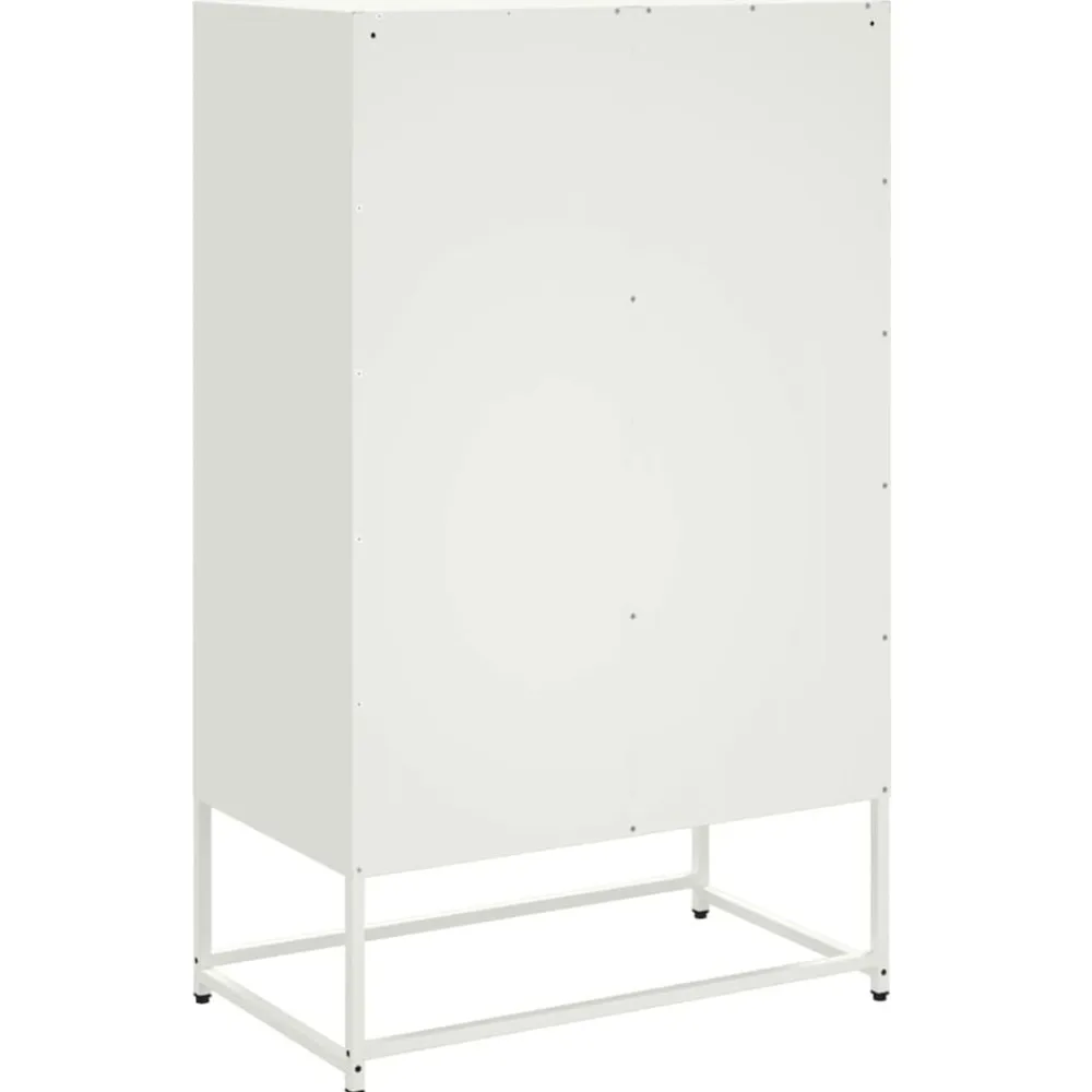 vidaXL Armarios Y Almacenamiento-Aparador de acero 68x39x111,5 cm