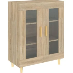 vidaXL Aparador de madera de ingeniería 69,5x34x90 cm Roble Sonoma
