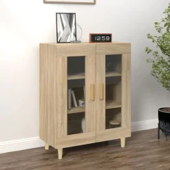 vidaXL Aparador de madera de ingeniería 69,5x34x90 cm Roble Sonoma