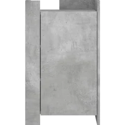 vidaXL Armarios Y Almacenamiento-Aparador de madera de ingeniería gris hormigón 45x35x75 cm