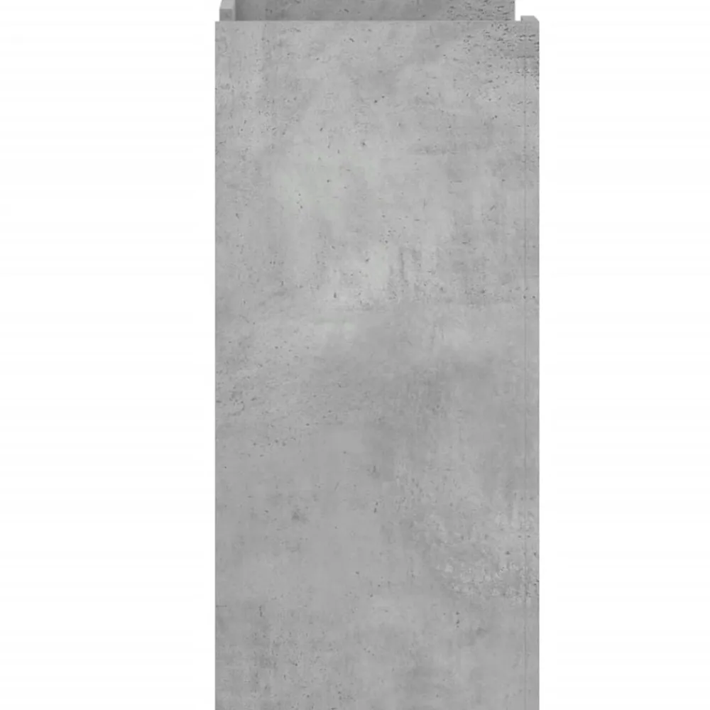 vidaXL Armarios Y Almacenamiento-Aparador de madera de ingeniería gris hormigón 45x35x75 cm