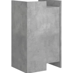 vidaXL Armarios Y Almacenamiento-Aparador de madera de ingeniería gris hormigón 45x35x75 cm
