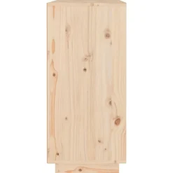 vidaXL Aparador de madera maciza de pino 110x34x75 cm Natural Discount